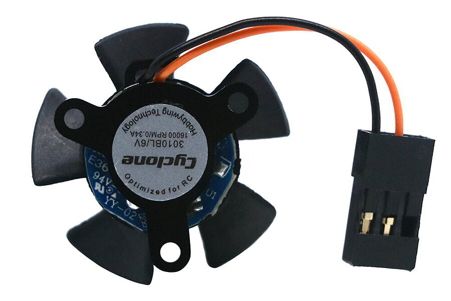 HOBBYWING FAN MP3010BL 6V 1600 0 RPM 0.34A BLACK B (MAX8 G2)