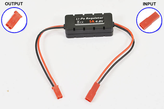 ETRONIX LI-PO REGULATOR 4.8V 5A W/CASING 20X14X49MM