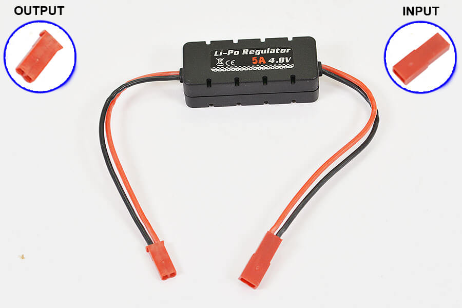ETRONIX LI-PO REGULATOR 4.8V 5A W/CASING 20X14X49MM