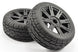 FASTRAX 1/8 EAGLE TREAD MOUNTED ON 8-SPOKE BLACK (PR)