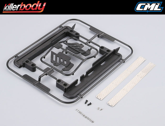 KILLERBODY R & L PEDAL W/ANTISKID PLATE STAINLESS STEEL & PLASTIC