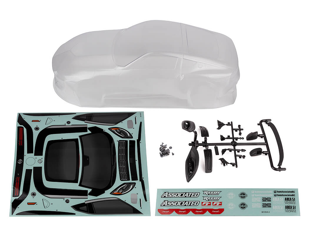 TEAM ASSOCIATED APEX 2 SPORT NISSAN Z BODY SET CLEAR