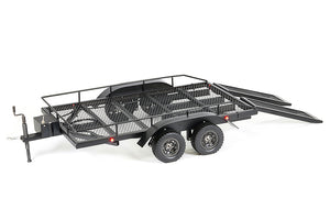 FASTRAX SCALE DUAL AXLE TRUCK CAR TRAILER W/RAMPS & LEDS