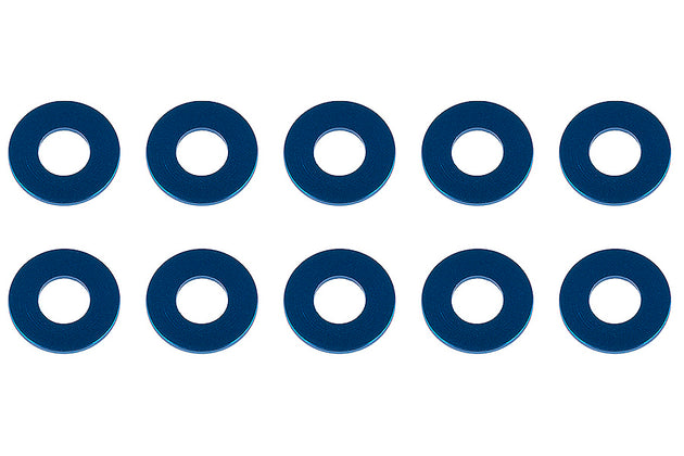 ASSOCIATED WASHERS 7.8 X 3.5 X 0.5MM BLUE ALUMINIUM (10)