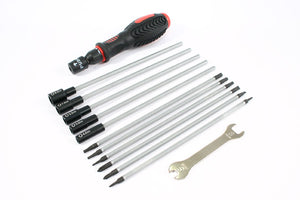 FASTRAX 19-IN-1 TOOL BAG 3XSLOT, 3X PH 6XHEX, 4XNUT 1X 5/8MM WRENCH