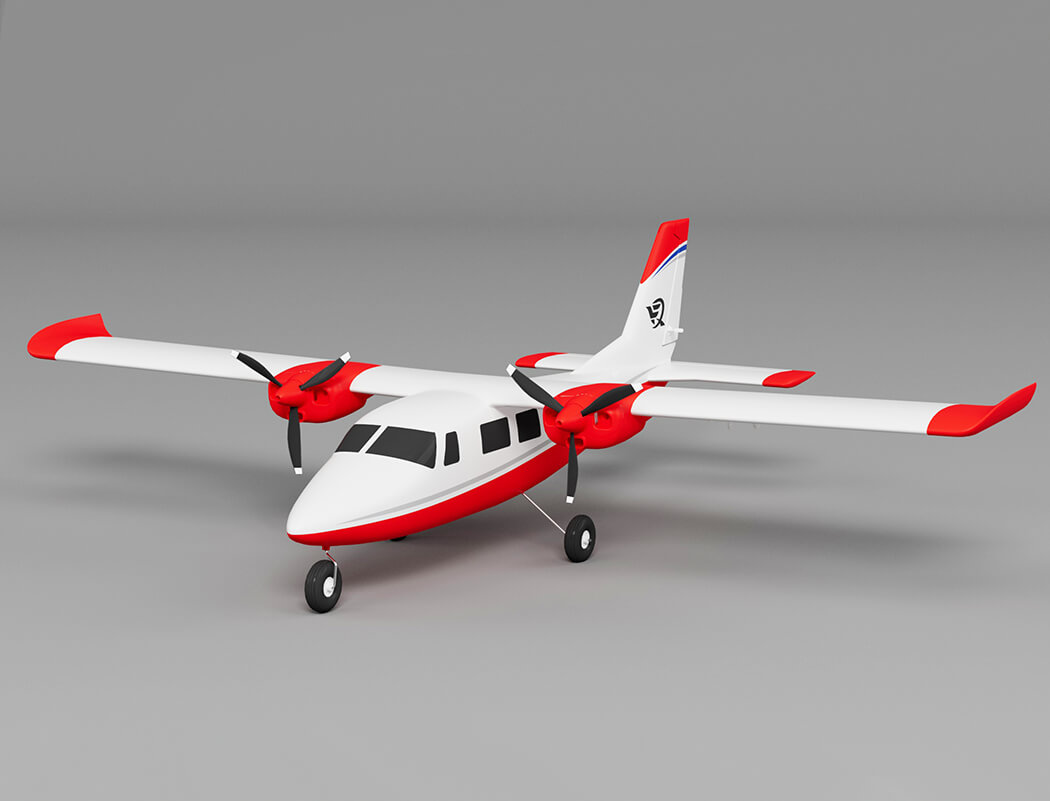 XFLY P68 TWIN 850MM WINGSPAN WITHOUT TX/RX/BATTERY - RED