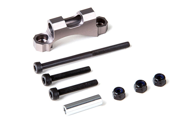 GMADE REAR UPPER LINK MOUNT (TITANIUM GREY) FOR GS01 AXLE