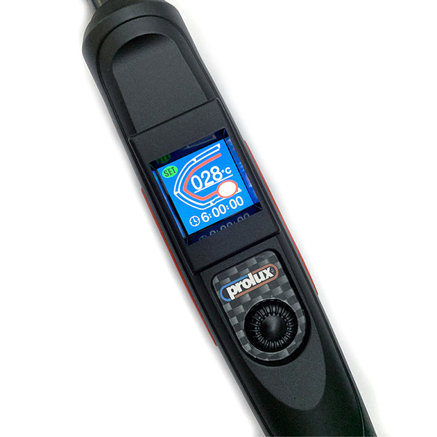 PROLUX DIGITAL TFT-LCD THERMAL SEALING IRON W/STAND UK 3-PIN