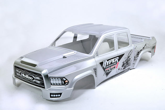 HOBAO HYPER MT PLUS II PRINTED BODY SHELL - SILVER WHITE