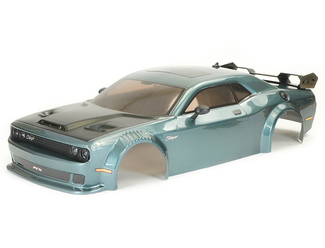 FTX STINGER ASSEMBLED PAINTED BODY W/ACCESSORIES - GREY