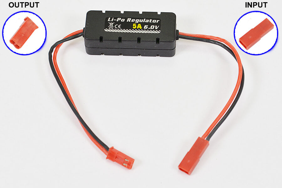 ETRONIX LI-PO REGULATOR 6.0V 5A W/CASING 20X14X49MM