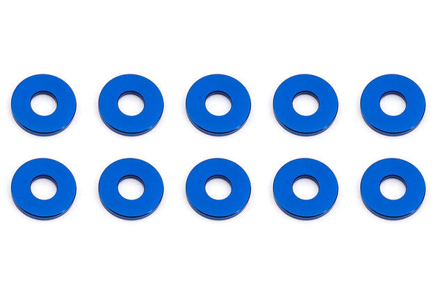 ASSOCIATED BULKHEAD WASHERS 7.8 X 1.0MM BLUE ALUMINIUM (10)