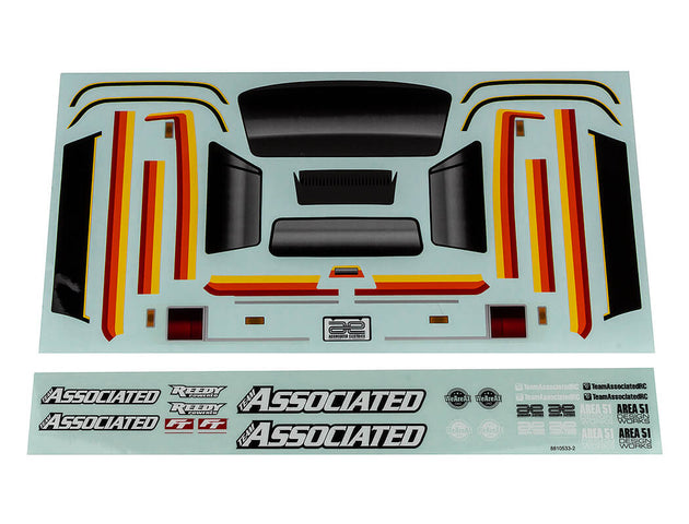 TEAM ASSOCIATED MT12 DECAL SHEET