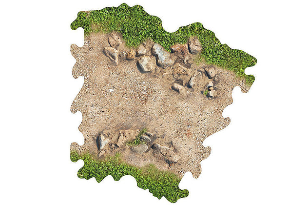 CRAWLER PARK 3 X ROCK BEND FOR 1/24 RC CRAWLER PARK CIRCUIT