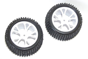 FTX VANTAGE REAR BUGGY TYRE MOUNTED ON WHEELS (PR) - WHITE