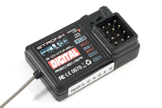 ETRONIX PULSE GFSK 3CH 2.4GHZ RECEIVER (ET1060)