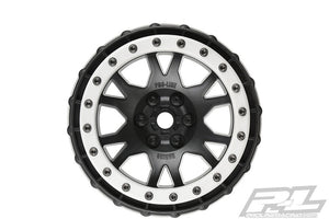 PROLINE IMPULSE PRO-LOC BLACK WHEELS W/GREY RING XMAXX (F/R)