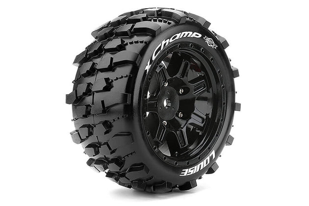 LOUISE RC X-CHAMP BLACK ARRMA KRATON 8S MOUNTED 24MM HEX