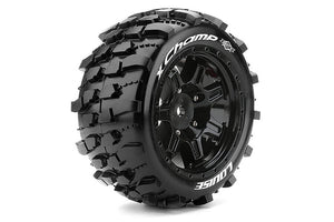 LOUISE RC X-CHAMP BLACK ARRMA KRATON 8S MOUNTED 24MM HEX