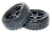 FTX VANTAGE FRONT BUGGY TYRE MOUNTED ON WHEELS (PR) - BLACK