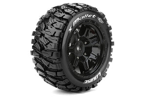 LOUISE RC X-MALLET BLACK ARRMA KRATON 8S MOUNTED 24MM HEX