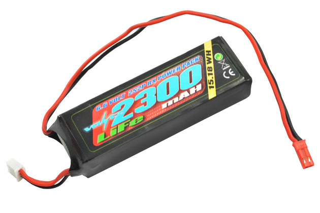 VOLTZ 2300MAH 2S 6.6V RX LIFE STRAIGHT BATTERY PACK