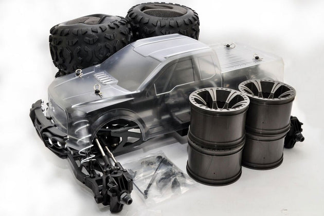 HOBAO HYPER MT PLUS ELECTRIC MONSTER TRUCK 80% ROLLING CHASSIS