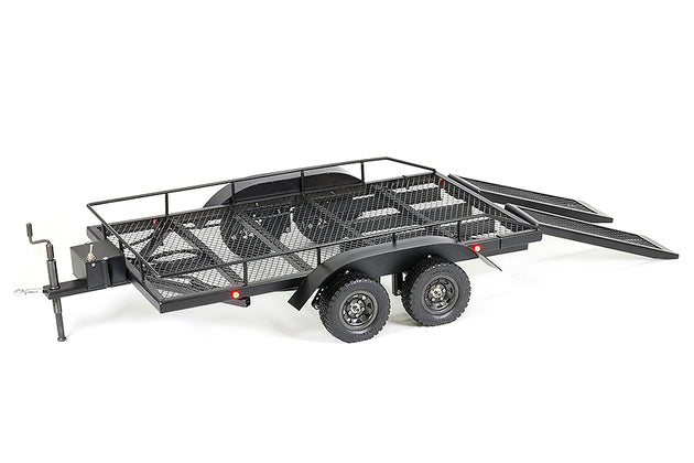 FASTRAX SCALE DUAL AXLE TRUCK CAR TRAILER W/RAMPS & LEDS