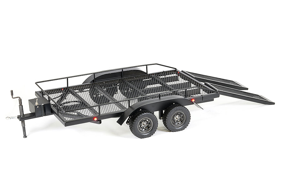 FASTRAX SCALE DUAL AXLE TRUCK CAR TRAILER W/RAMPS & LEDS