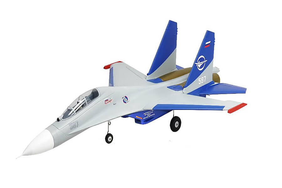 XFLY TWIN 50MM SU-27 EDF 750MM JET W/O TX/RX/BATT - GREY