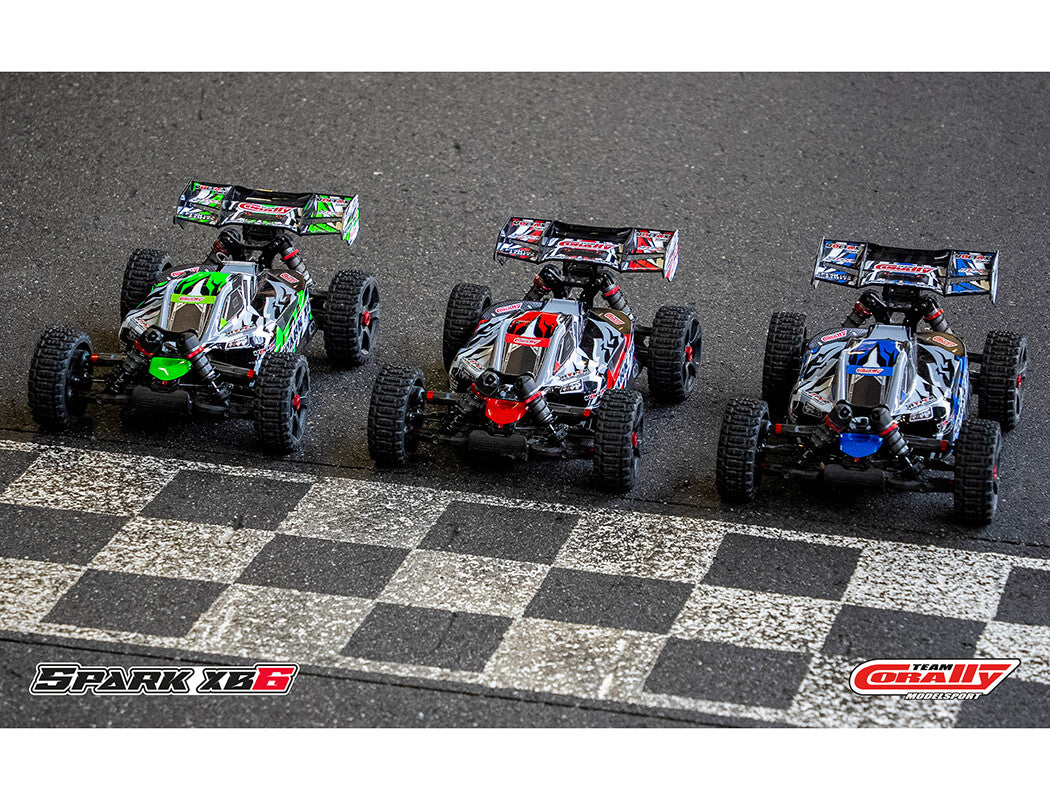 CORALLY SPARK XB6 6S BRUSHLESS BASHER BUGGY RTR - GREEN