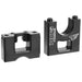 CORALLY CENTER DIFF BULKHEAD SWISS MADE 7075 T6 BLACK (2PC SET)