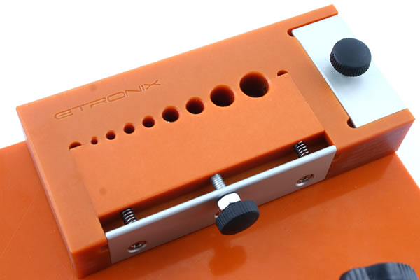 ETRONIX CONNECTOR SOLDERING JIG BOARD W/HELPER AND STORAGE BOX