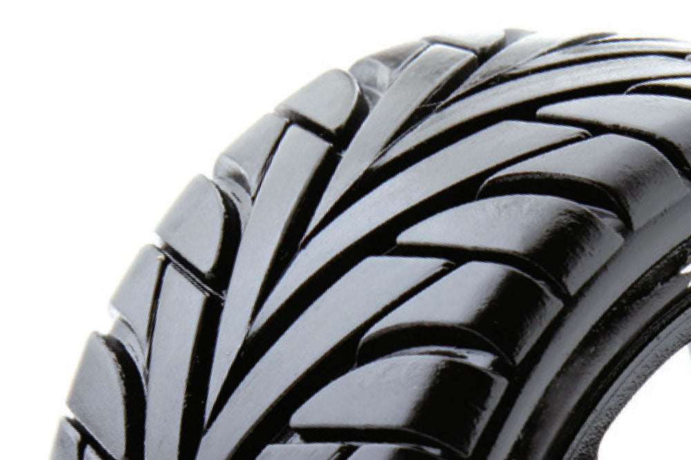 FASTRAX 1/8 TRUGGY EAGLE MTD ON 5-SPOKE BLACK 0 OFFSET(PR)