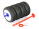 FASTRAX 1/8TH MUGEN/KYOSHO/HOBAO WHEEL HOLDER (2) (COLOURS MAY VARY)