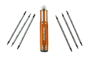 SAVOX 12-IN-1 TOOL 2X PHILLIPS 2XFLAT/4XHEX METRIC/4XHEX IMP