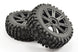 FASTRAX 1/8 ROCK BLOCK MOUNTED ON 8-SPOKE BLACK (PR)