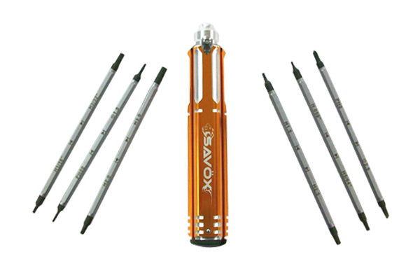 SAVOX 12-IN-1 TOOL 2X PHILLIPS 2XFLAT/4XHEX METRIC/4XHEX IMP