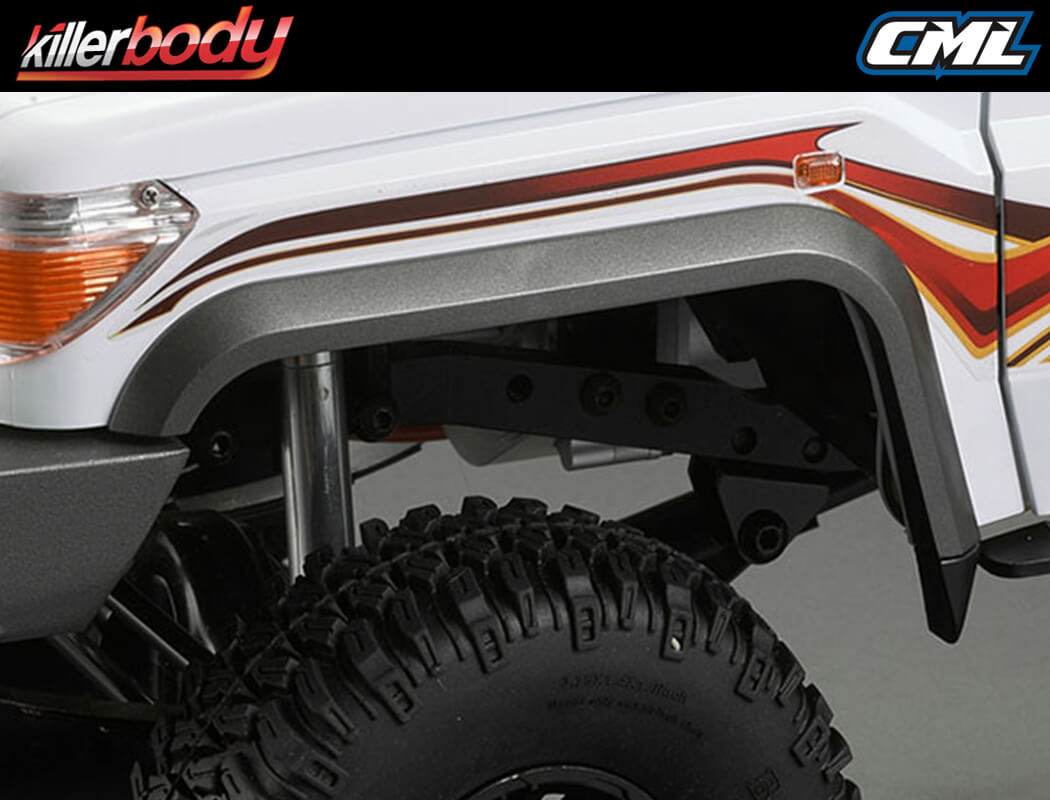KILLERBODY FRONT WHEEL ARCHES SCALE (3.75" TYRE) FOR KB48601