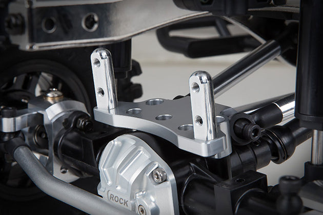 GMADE FRONT UPPER LINK MOUNT (SILVER) FOR GS01 AXLE