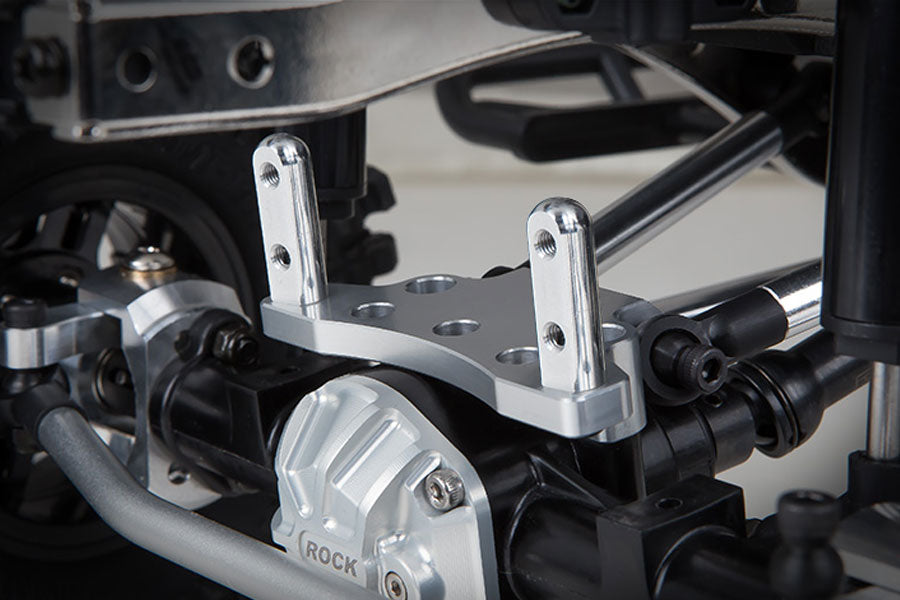 GMADE FRONT UPPER LINK MOUNT (SILVER) FOR GS01 AXLE