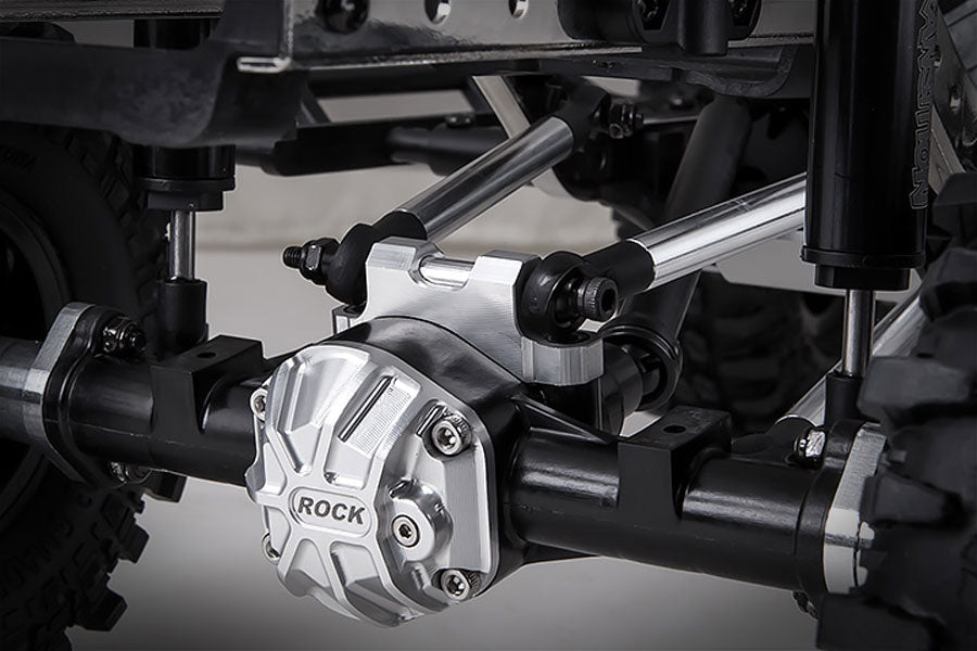 GMADE REAR UPPER LINK MOUNT (SILVER) FOR GS01 AXLE