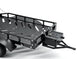FASTRAX DUAL-AXLE TRAILER W/RAMPS & LEDS (MED 1/12-1/18) - BLACK