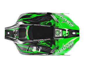 CORALLY POLYCARBONATE BODY ASUGA XLR PAINTED GREEN CUT 1 PC