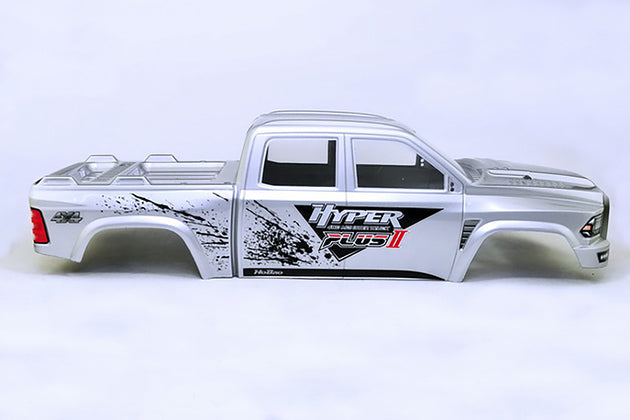 HOBAO HYPER MT PLUS II PRINTED BODY SHELL - SILVER WHITE
