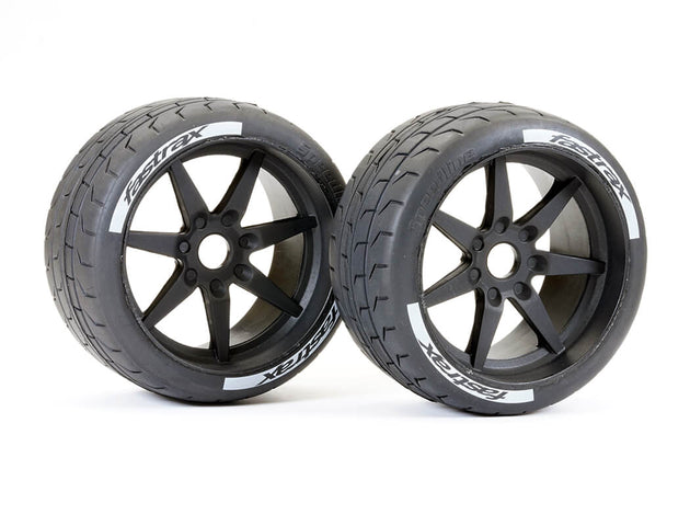FASTRAX SUPAFORZA WIDE REAR 52° TYRES/BLACK 17MM HEX WHEELS