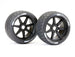 FASTRAX SUPAFORZA WIDE REAR 52° TYRES/BLACK 17MM HEX WHEELS