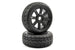 FASTRAX 1/8 EAGLE TREAD MOUNTED ON 8-SPOKE BLACK (PR)