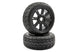 FASTRAX 1/8 EAGLE TREAD MOUNTED ON 8-SPOKE BLACK (PR)