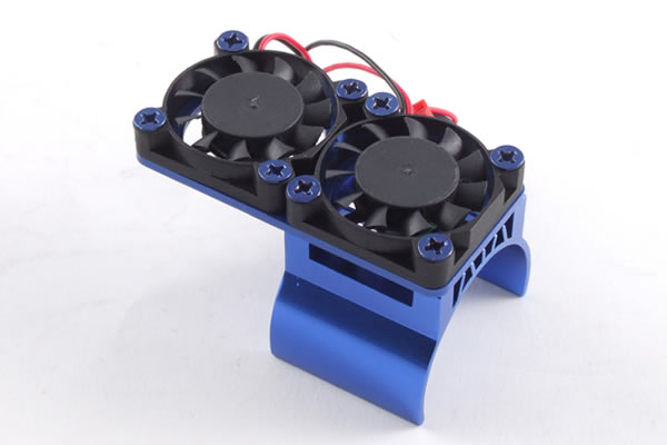 FASTRAX BLUE ALUMINIUM TWIN FAN MOTOR HEATSINK UNIT